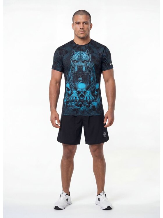 PITBULL PITBULL Koszulka techniczna GUARDIAN ANGEL Czarny Regular Fit