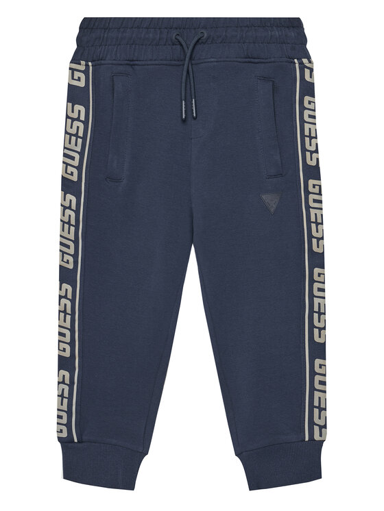 Guess Guess Teplákové kalhoty L2YQ48 K6ZS1 Tmavomodrá Regular Fit