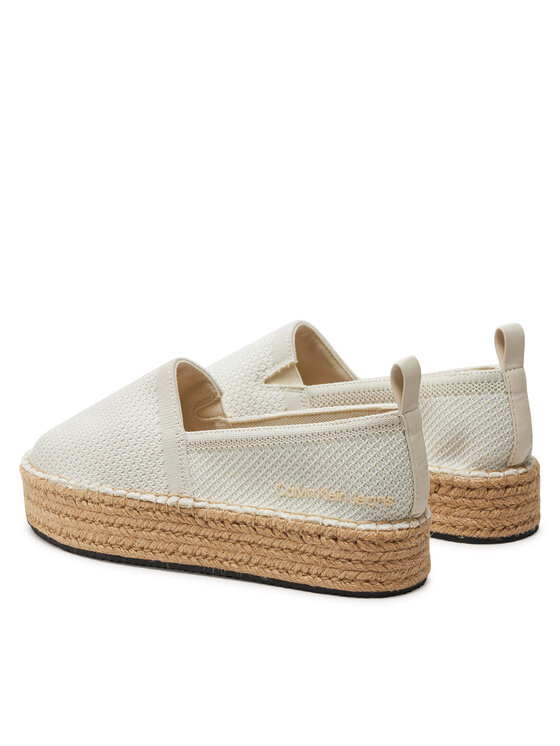 Calvin Klein Jeans Calvin Klein Jeans Еспадрильї Platform Espadrille Uc YW0YW01377 Écru