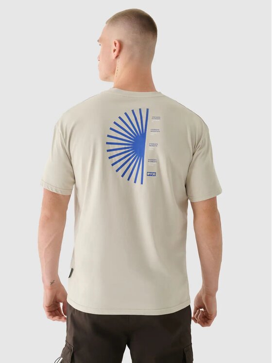 4F 4F T-Shirt 4FRSS24TTSHM2543-83S Καφέ Oversize