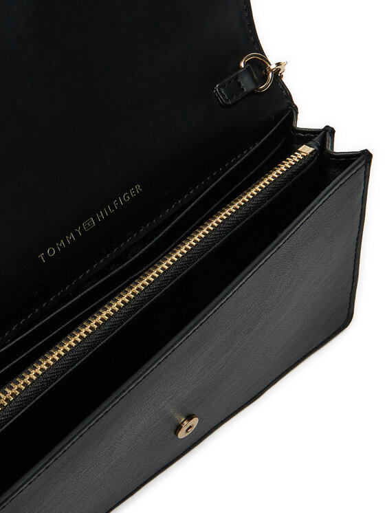 Tommy Hilfiger Tommy Hilfiger Käekott Th Heritage Lrg Flap W/Chain AW0AW16918 Must