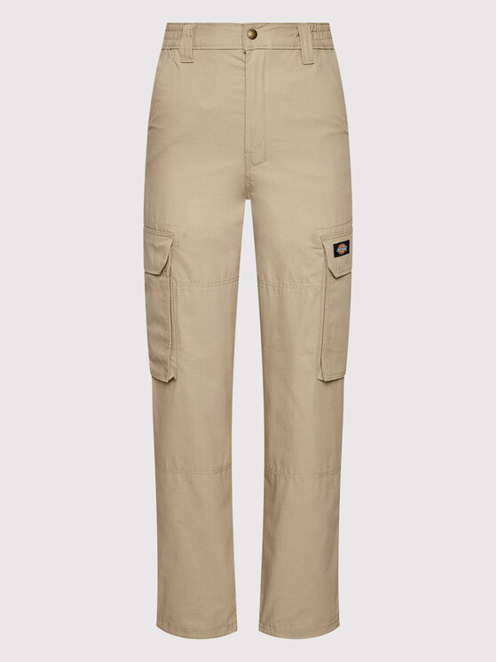 Dickies Dickies Pantaloni di tessuto Hooper Bay DK0A4XDIKHK Beige Regular Fit