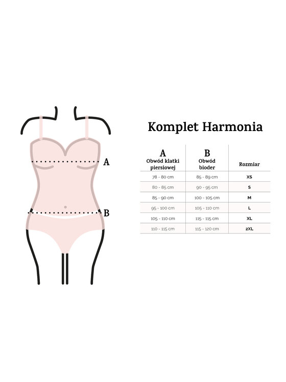 DKaren Lingerie DKaren Lingerie Komplet bielizny Harmonia Czerwony Classic Fit