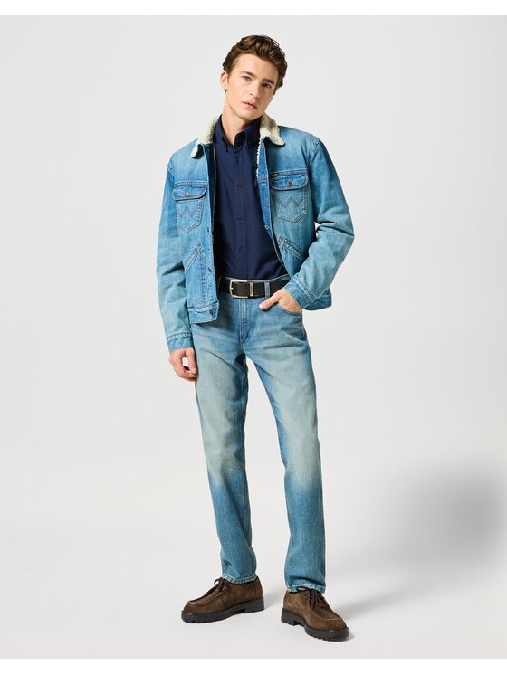 Wrangler Wrangler Koszula OXFORD SHIRT Czarny Regular Fit