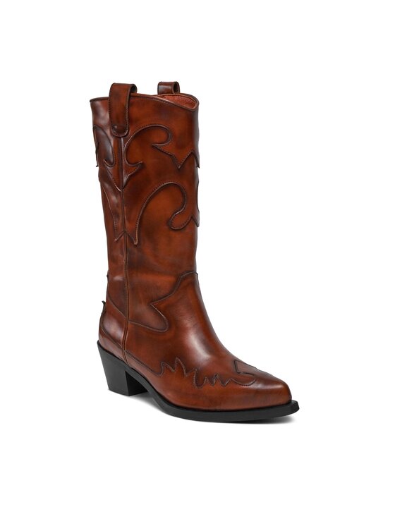 Bronx Bronx Cizme și botine cowboy Western 47515-H Maro