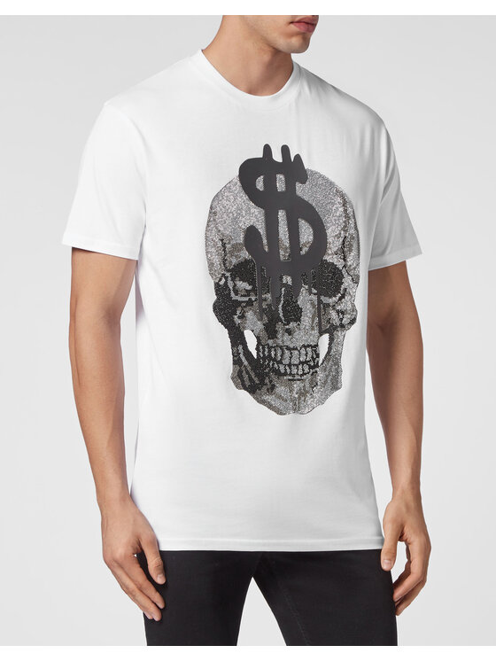 PHILIPP PLEIN PHILIPP PLEIN Tričko 601 Biela Regular Fit