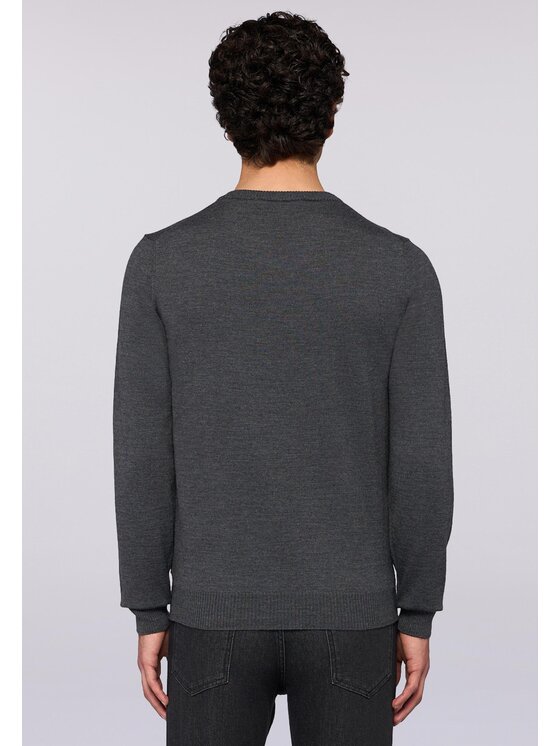 Trussardi Trussardi Cardigan M0228000024N013 Grigio Regular Fit