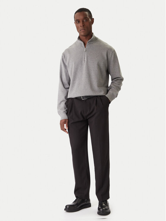 Calvin Klein Calvin Klein Sveter LV040BM356 Sivá Regular Fit