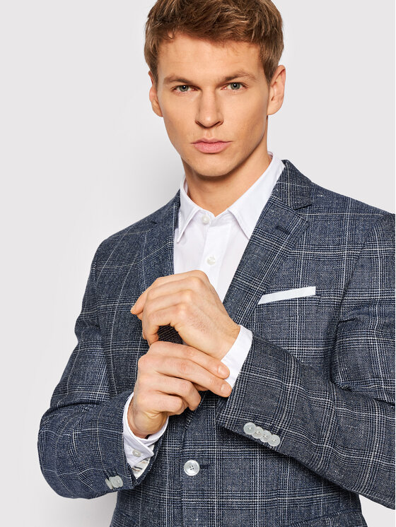 BOSS Boss Giacca da abito H-Hutson-222 50468936 Blu scuro Slim Fit