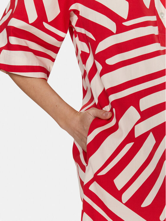 Seidensticker Seidensticker Kasdieninė suknelė 60.135012 Raudona Regular Fit