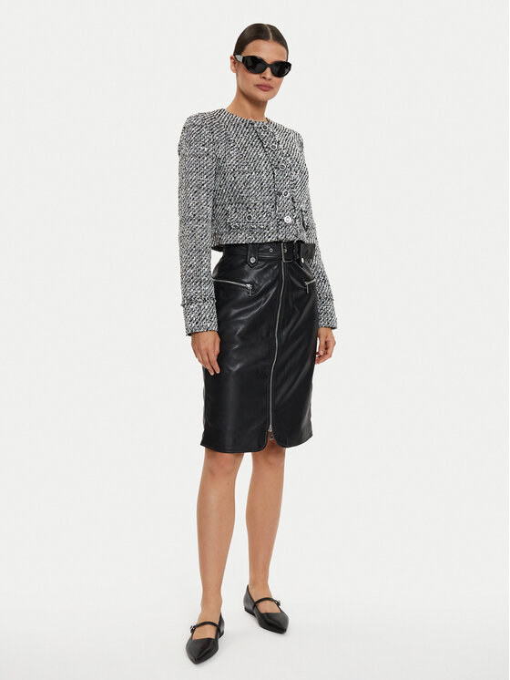 Morgan Morgan Gonna in similpelle 241-JSUKO Nero Straight Fit