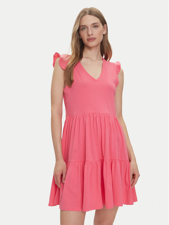 ONLY ONLY Letní šaty May 15226992 Růžová Regular Fit