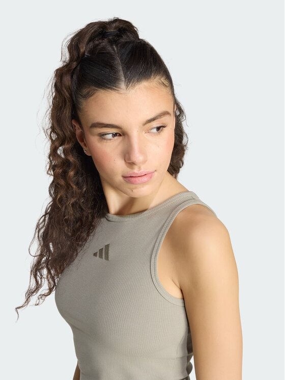adidas adidas Top 164603 Zielony Fitted Fit