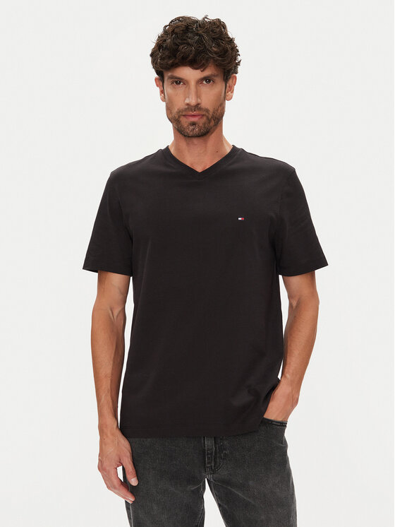 Tommy Hilfiger Tommy Hilfiger Тишърт Essential MW0MW39249 Черен Regular Fit
