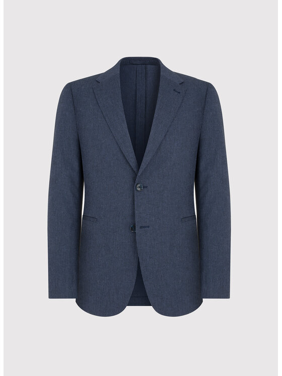 Pako Lorente Pako Lorente Marynarka P25WF-3X-002 Granatowy Slim Fit