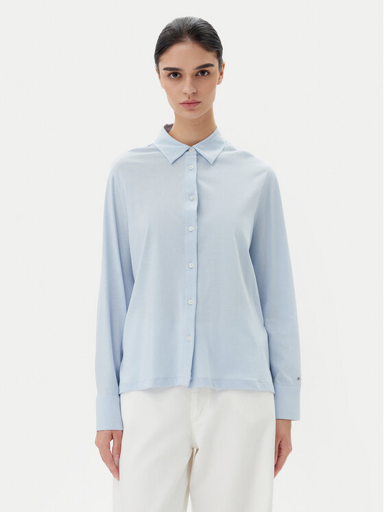 Tommy Hilfiger Tommy Hilfiger Hemd WW0WW45983 Himmelblau Regular Fit