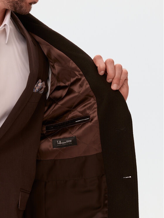 Evenemen Evenemen Płaszcz zimowy FLORESTI II BROWN Brązowy Slim Fit