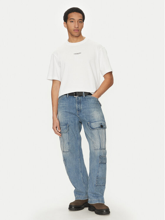 G-STAR G-Star Raw T-Shirt Center D24780-C336 Biały Regular Fit