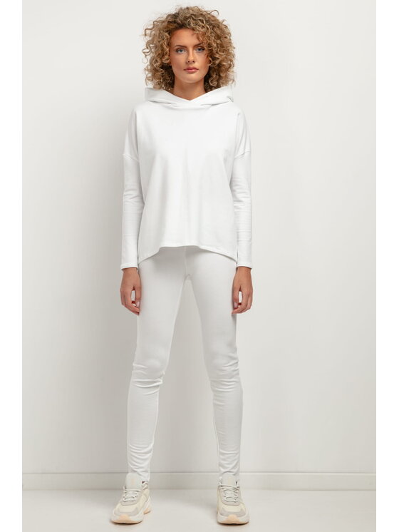 Tessita Tessita Spodnie dresowe T382 Biały Slim Leg