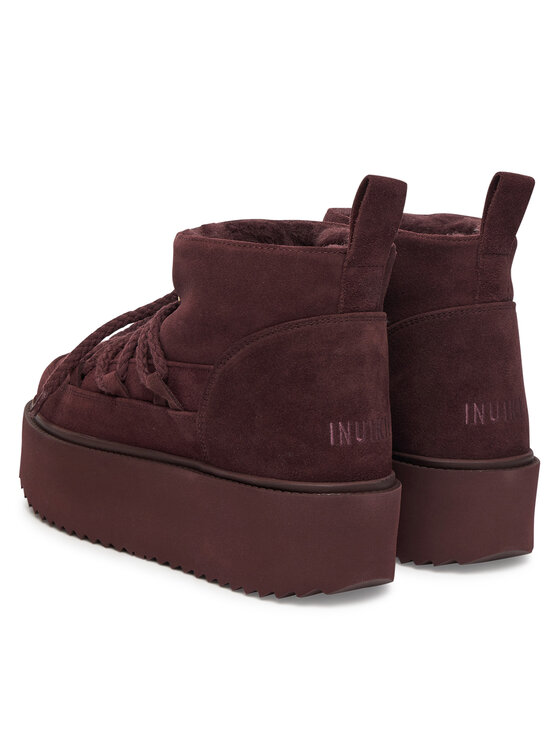 Inuikii Inuikii Čizme za snijeg Classic Low Platform 75204-004 Tamnocrvena