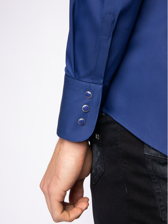 Rage Age Rage Age Риза Deep Blue Тъмносин Slim Fit