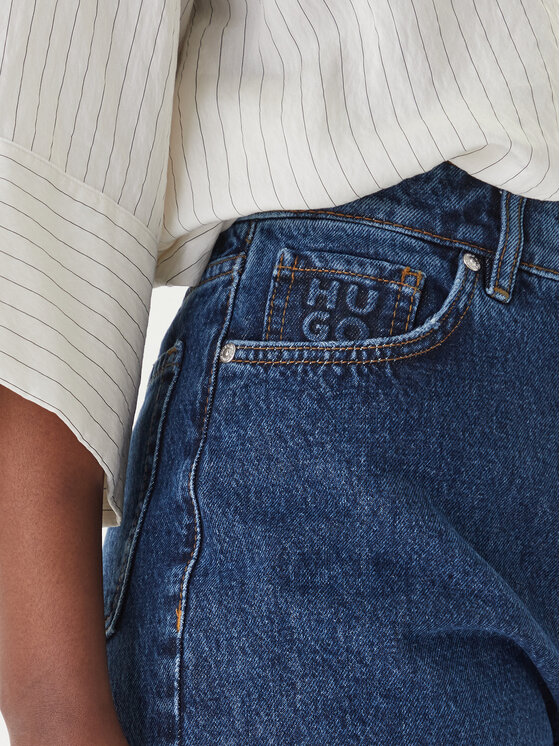 HUGO HUGO Jeansshorts Gelita_2 50559976 Dunkelblau Regular Fit