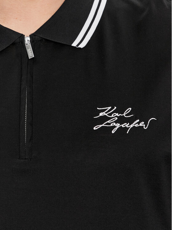 KARL LAGERFELD KARL LAGERFELD Polo 745080 541200 Czarny Regular Fit