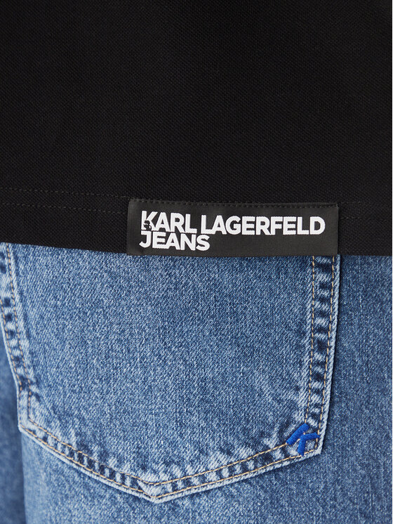 KARL LAGERFELD KARL LAGERFELD Polo A2M17094 Crna Regular Fit