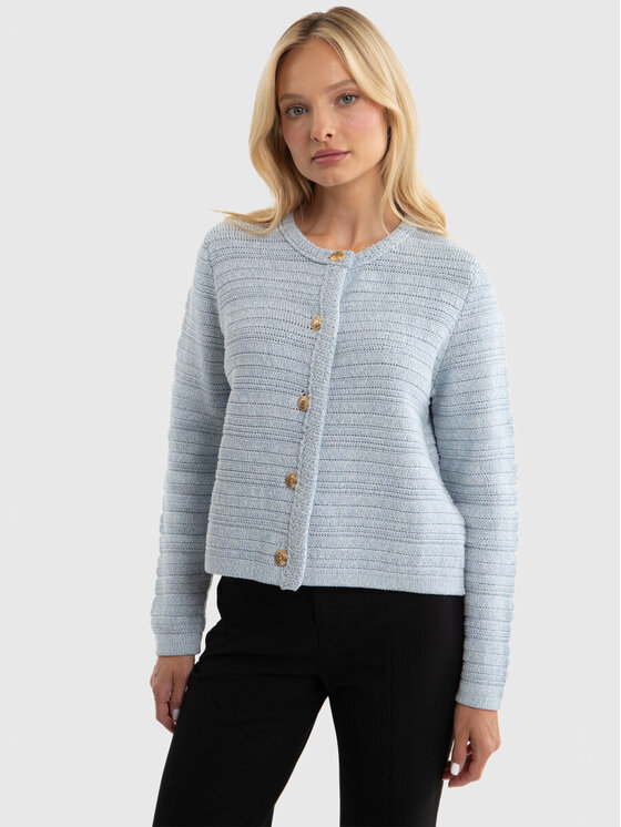 BIG STAR BIG STAR Kardigan MARINARA_400_160 Niebieski Basic Fit