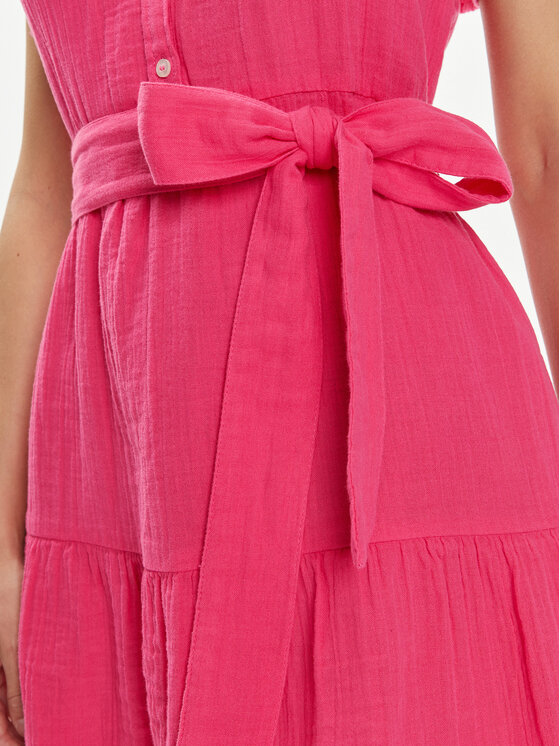 Gap Gap Košilové šaty 665886-00 Růžová Regular Fit