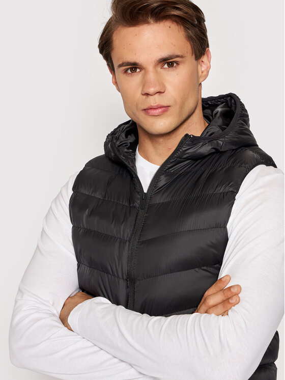 Brave Soul Brave Soul Жилетка за костюм MJK-BLACKBURN Черен Regular Fit
