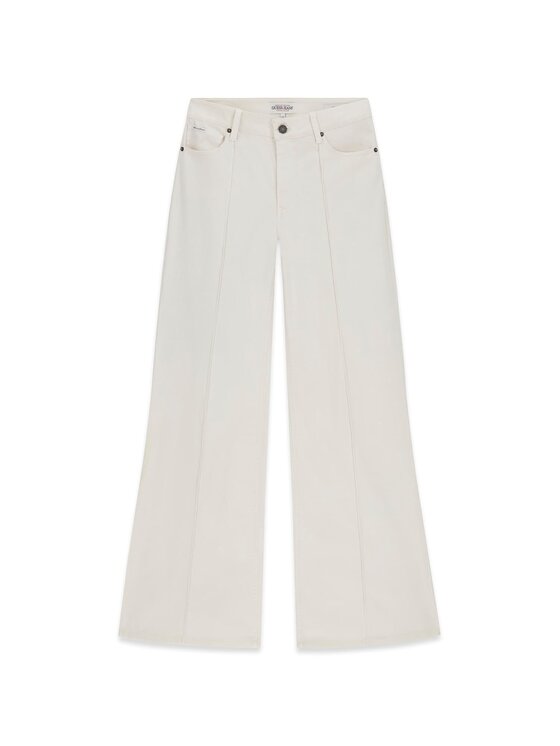 Guess Jeans Guess Jeans Riidest püksid W6RA0R WJ051 Kreemjas Regular Fit