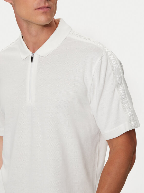 Armani Exchange Armani Exchange Polo 6DZFLC ZJM5Z 1116 Biały Regular Fit