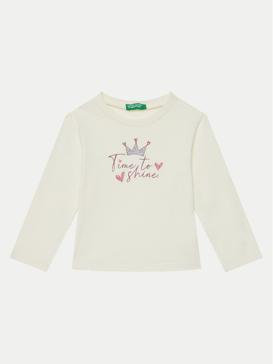 United Colors Of Benetton United Colors Of Benetton Bluse 3ATNG10GL Écru Regular Fit