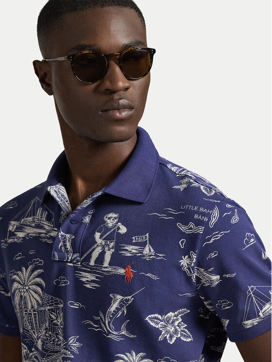 Polo Ralph Lauren Polo Ralph Lauren Polokošile 710B13971001 Tmavomodrá Slim Fit