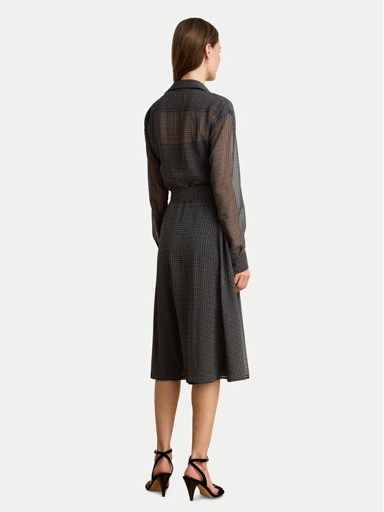 LAUREN RALPH LAUREN LAUREN RALPH LAUREN Rochie tip cămașă 200B33077001 Gri închis Regular Fit