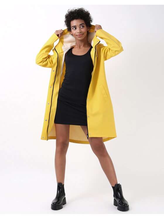 VANNSKJOLD Vannskjold Kurtka przeciwdeszczowa TREND Żółty Parka Fit