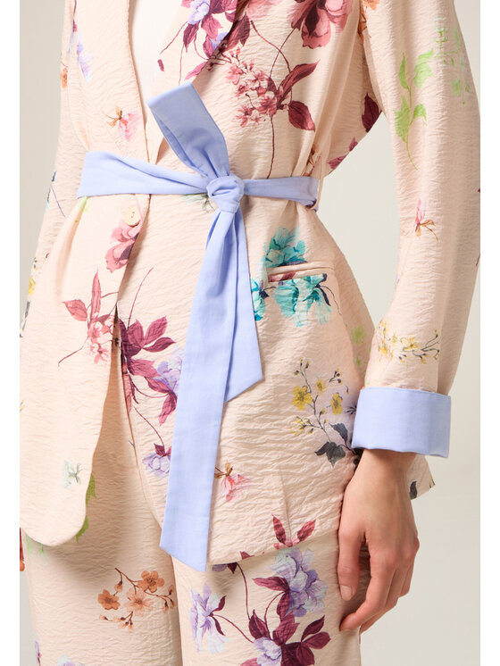 Oltre Oltre Giacca di transizione R010R002376N0R2 Rosa Regular Fit