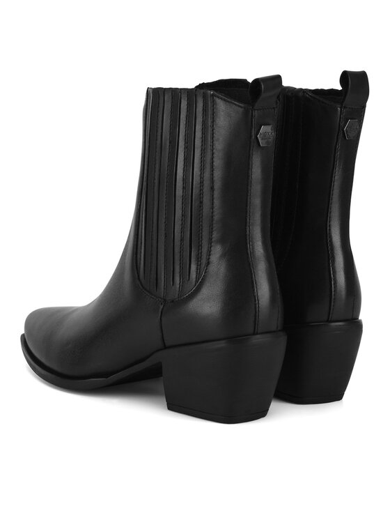 MEXX MEXX Polokozačky MICP1710443W PAZZ MEXICO Černá