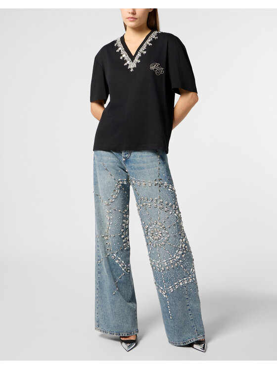 PHILIPP PLEIN PHILIPP PLEIN T-Shirt 29018 Černá