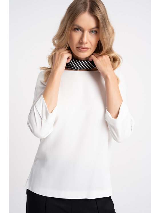 CLICK CLICK Blúzka 10-7003 Biela Comfortable Fit
