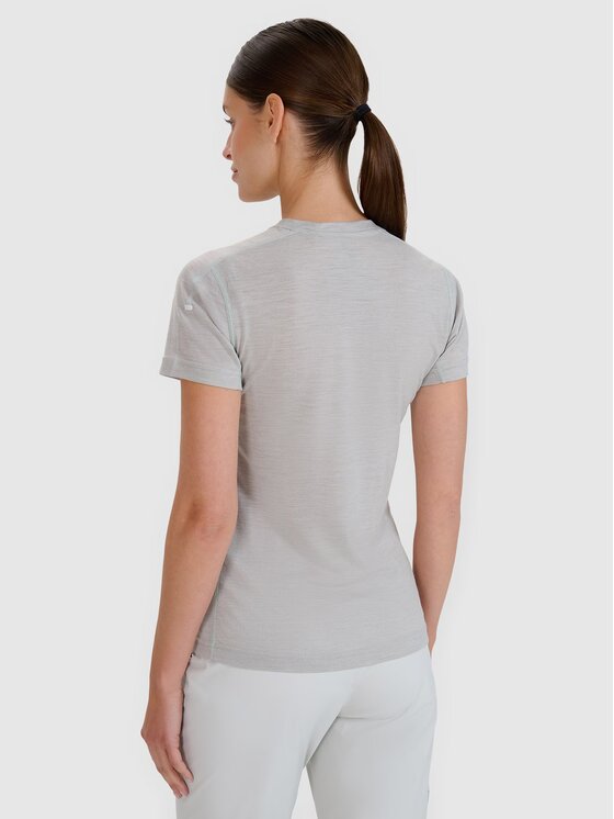 4F 4F Maglietta tecnica 4FWSS25TFTSF1269-27S Grigio Regular Fit