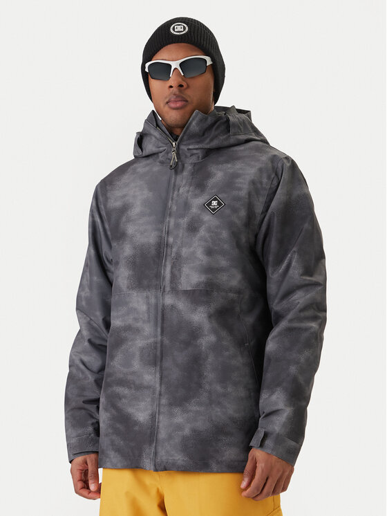 DC Shoes DC Shoes Skijacke Basis Print ADYTJ03081 Grau Regular Fit