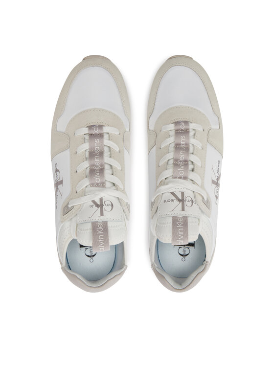 Calvin Klein Jeans Calvin Klein Jeans Tenisice Runner Sock Lace Up YM0YM00553 Bijela