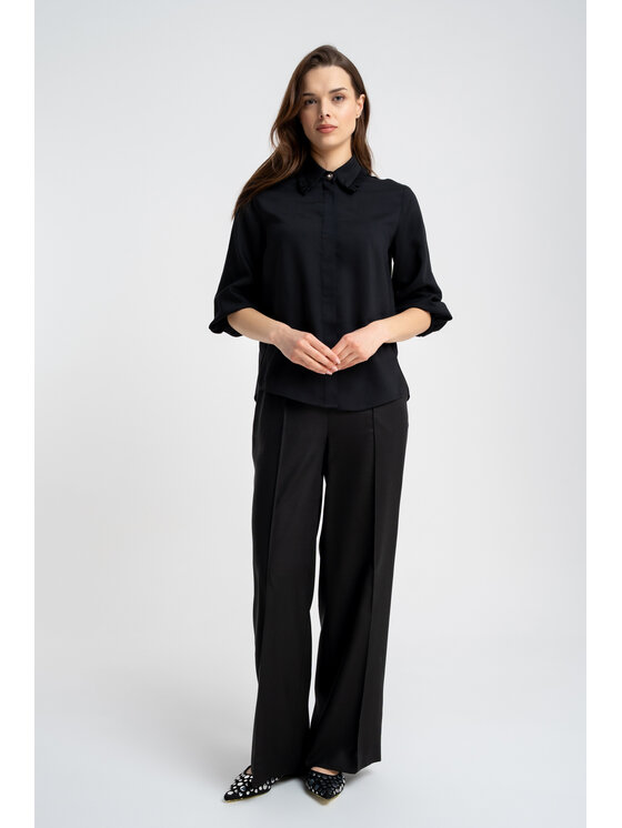 CLICK CLICK Πουκάμισο 10-6702 Μαύρο Regular Fit