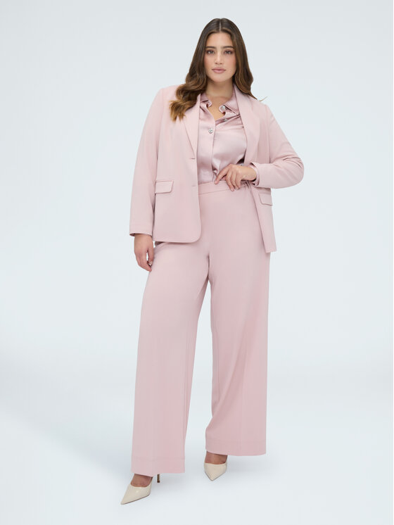 Fiorella Rubino Fiorella Rubino Marynarka Q012T000250N006 Różowy A-Line Fit