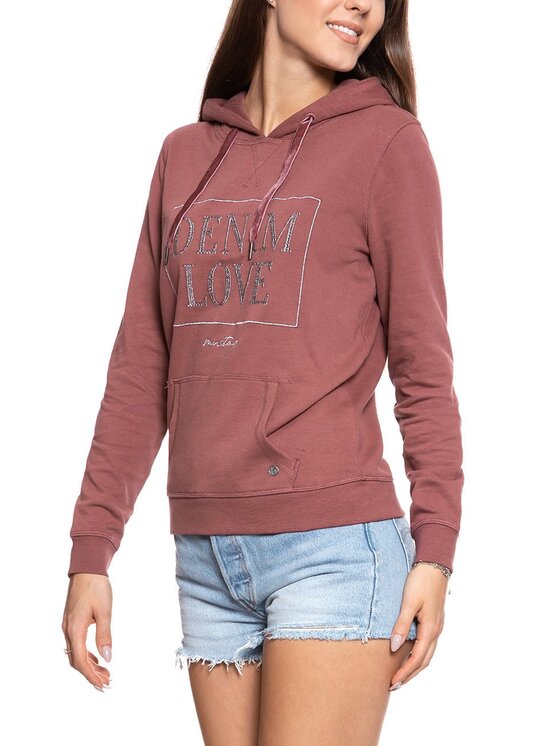 Mustang Mustang Felpa BELLA H STRUCTURE Marrone Regular Fit