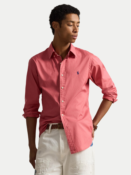 Polo Ralph Lauren Cămașă 710B20512007 Roz închis Custom Fit