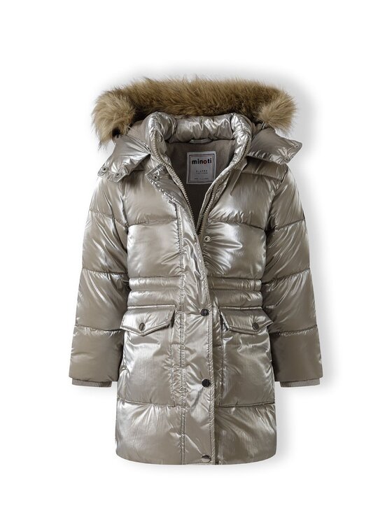 MINOTI MINOTI Kurtka zimowa 20coat56 Srebrny Regular Fit