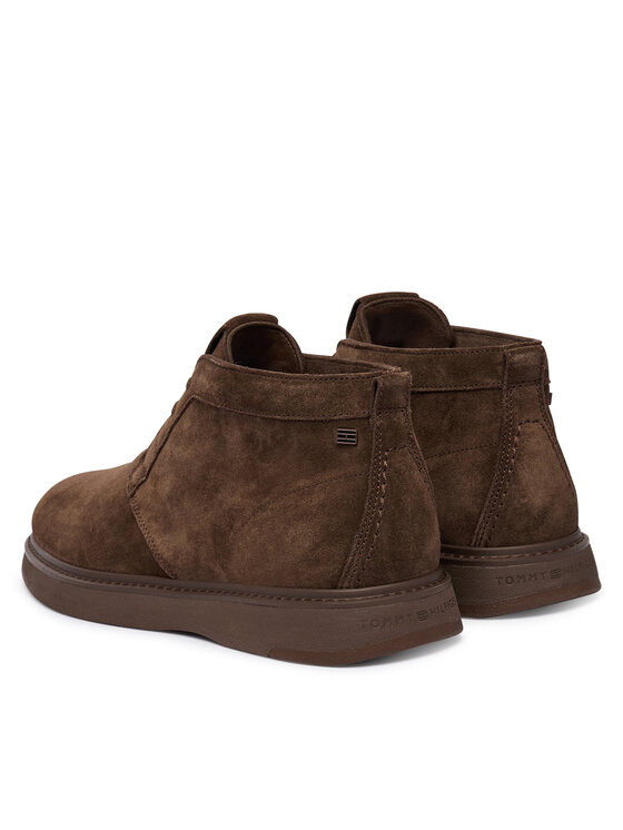 Tommy Hilfiger Tommy Hilfiger Trzewiki Comfort Suede Chukka FM0FM06074 Brązowy